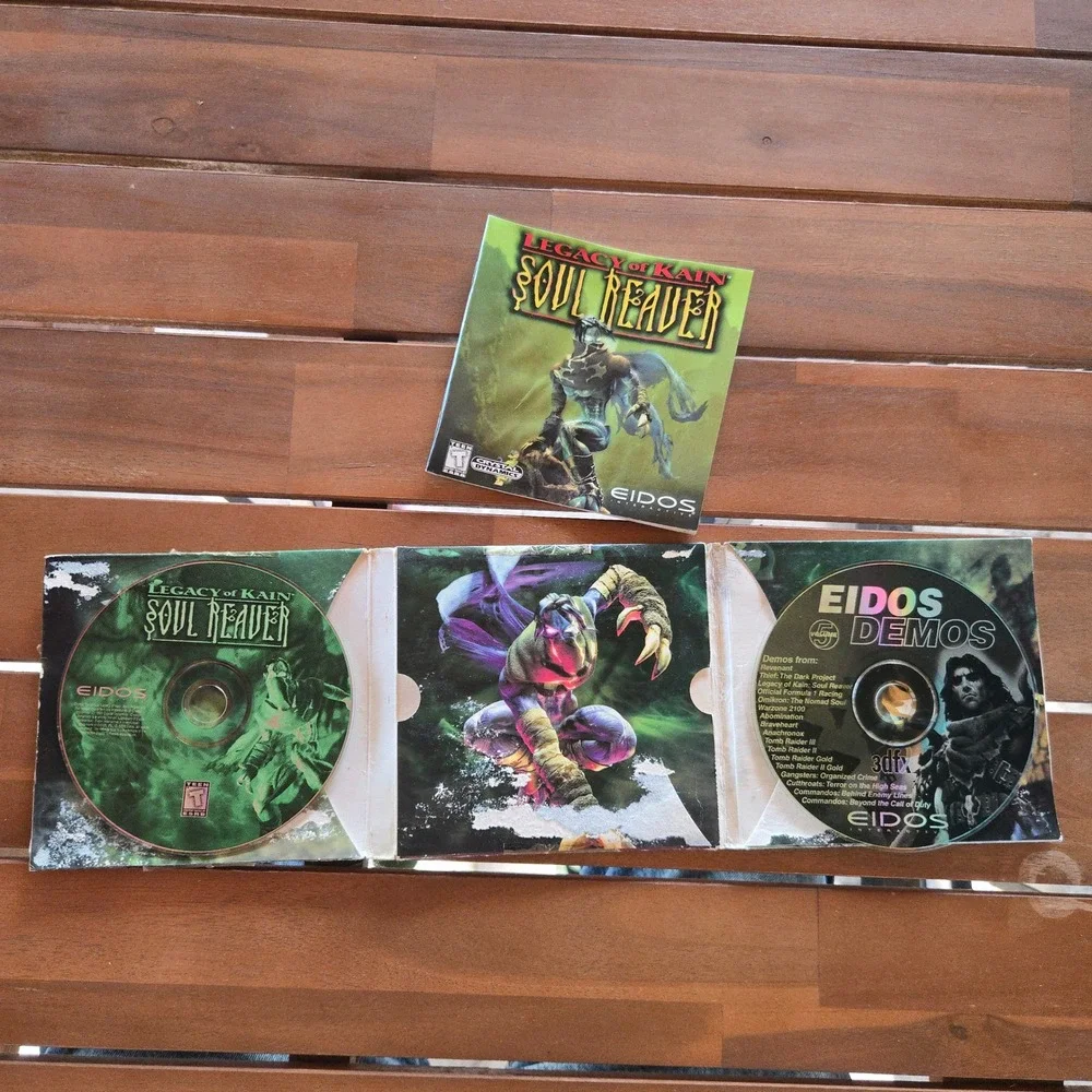 VTG Eidos Legacy Of Kain Soul Reaver PC Game 1999 Demos Volume 5 Manual USA GUC